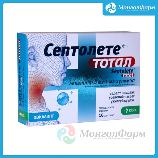 [210050] Септолете тотал 3мг+1мг №16 - KRKA, d.d., Novo mesto