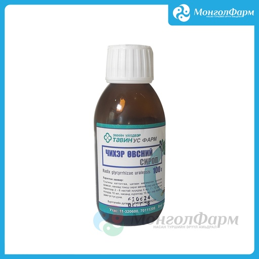 [210095] Чихэр өвсний сироп 100мл - Тавин ус ХХК
