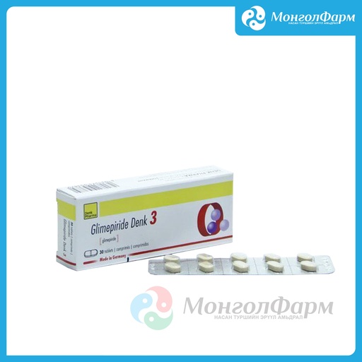 [210397] Глимепирид Денк 3мг №30 - Denk Pharma GmbH & Co. KG