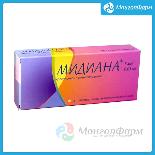 [210389] Мидиана 3мг + 0.03мг №21 - Gedeon Richter