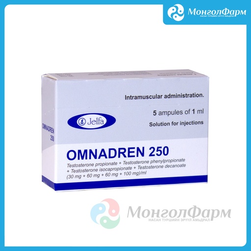[110048] Омнадрен 250 мг/1мл №5 - Jelfa Pharmaceutical Company Sa