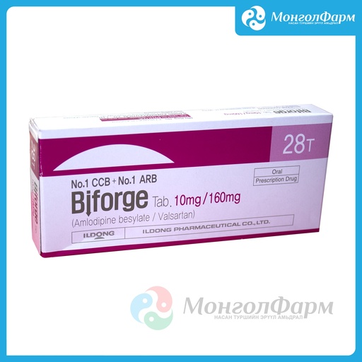[210437] Бифорже 10мг + 160мг №28 - Ildong Pharmaceutical