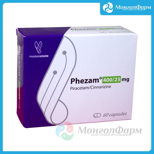 [210606] Фезам 400мг/25мг №60 - Chemax Pharma Ltd