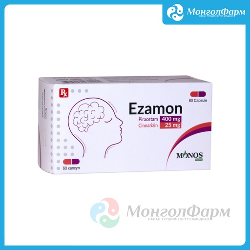 [210645] Эзамон 400мг №60 - Монос Фарм ХХК