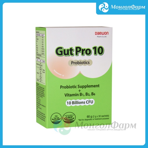 [211135] Гат Про 10 Пробиотик 2гр №30 - Daewoong Pharm