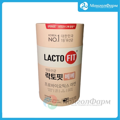 [211150] Лакто-Фит бэби 2000мг №60  - Сhong Kun Dang Healthcare Corp