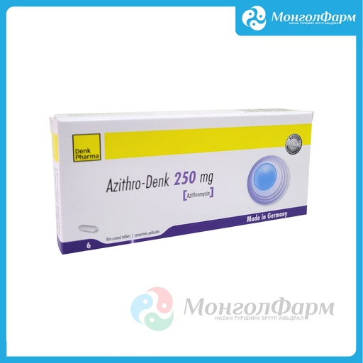 [210929] Азитро-Денк 250мг №6