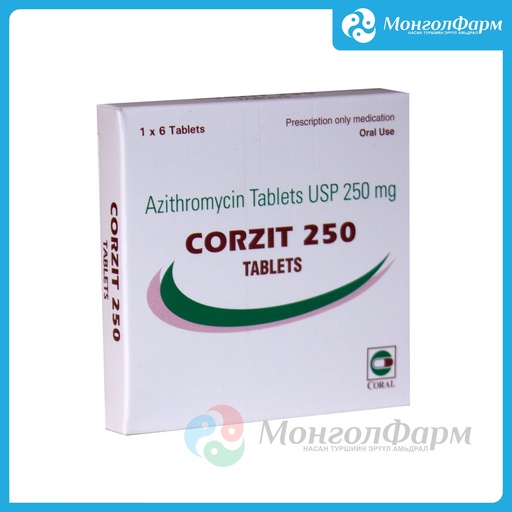 [210892] Корзит 250мг №6 - Coral Laboratories Ltd