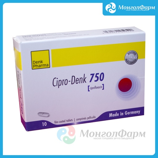 [210837] Ципро денк 750мг №10 - Denk Pharma GmbH & Co. KG