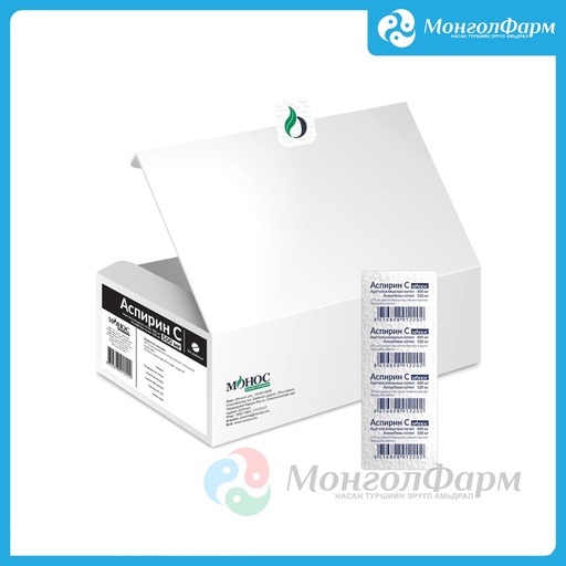 [211344] Аспирин С 500мг №10  - Монос Фарм ХХК