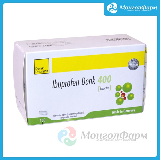 [211381] Ибупрофен Денк 400мг №100 - Denk Pharma GmbH & Co. KG