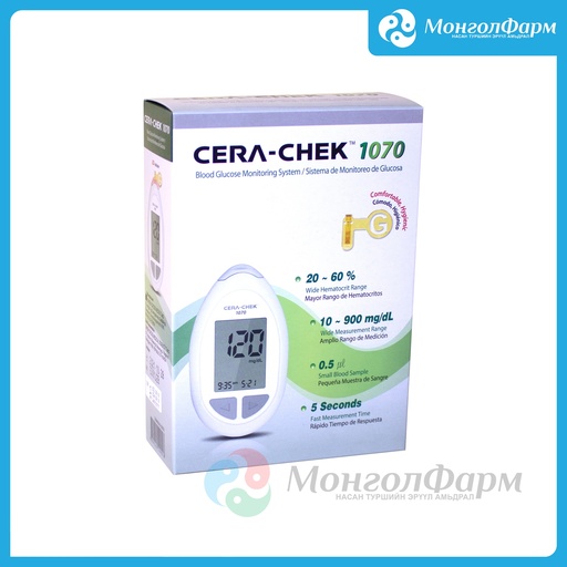 [140072] CERA-CHEK 1070 Blood Glucose Meter - Green Cross Medical Science Corp