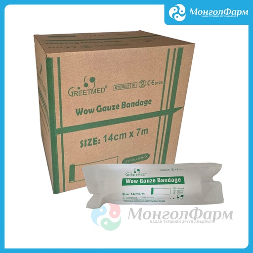 [130004] Бинт ариун 14см х 7м - Ningbo Greetmed Medical Instruments Co., Ltd