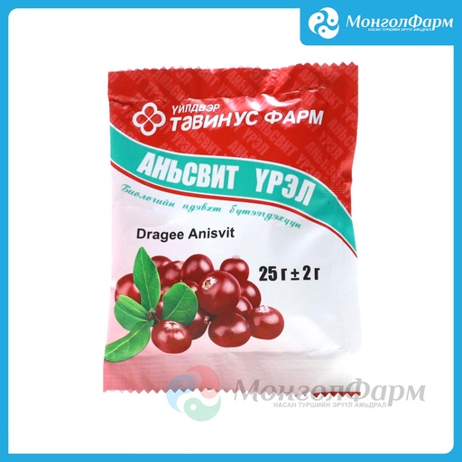 [250140] Аньсвит үрэл 0.5гр №50 - Тавин ус ХХК