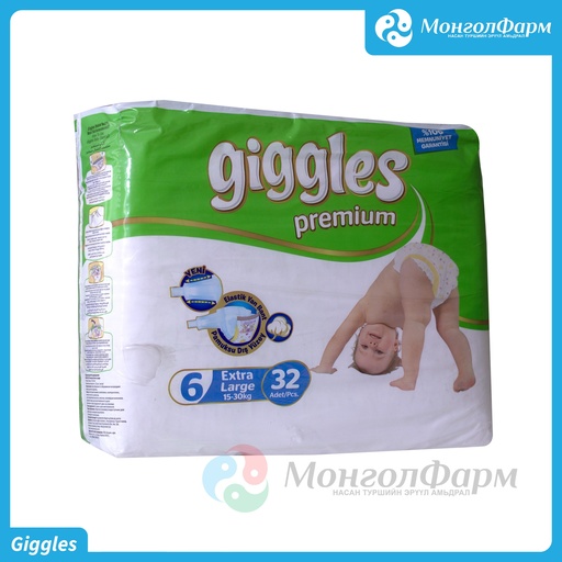 [160015] Живх Giggles №6 /15-30кг/ №32 - Sevinçler Sağlık Ürünleri San. Ve Tic. A.Ş