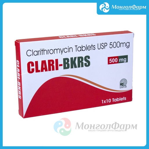 [211704] Клари-БКРС 500мг №10 - BKRS pharma