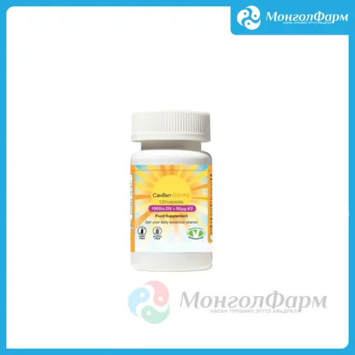 [150065] Санвит Д3, К2 1000 ОУН + 90мкг №120 кап - Sunvit-D3 Limited