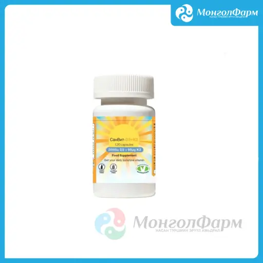[150066] Санвит Д3, К2 2000 ОУН + 90мкг №120 кап - Sunvit-D3 Limited