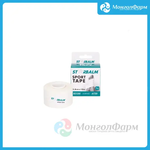 [160281] STARBALM Rigid Sport Tape Viscose White 3.8cm x 10m - Novum pharma Singapore PTE. LTD