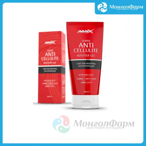 [160319] Display Amix super Anti-cellulite booster gel 200мл - Amix advanced nutrition /Large life limited/