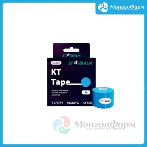 [160336] STARBALM KT Tape Classic Blue 5cm x 5m  - Novum pharma Singapore PTE. LTD