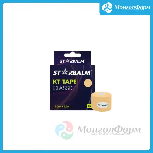 [160337] STARBALM KT Tape Classic Skin 5cm x 5m - Novum pharma Singapore PTE. LTD