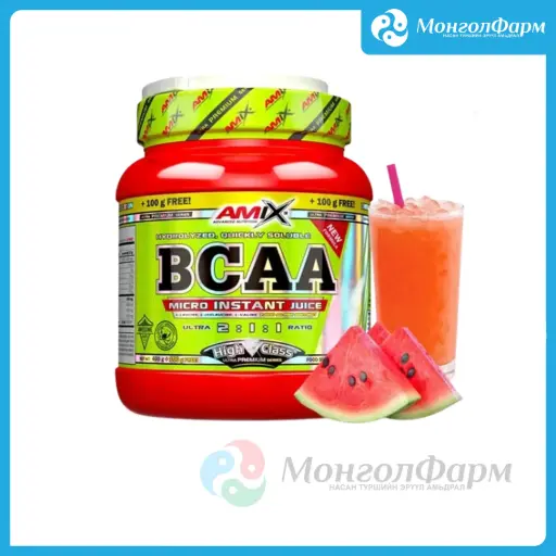 [160399] BCAA High Class Micro-Instant Juice 400г+100г тарвас - Amix advanced nutrition /Large life limited/