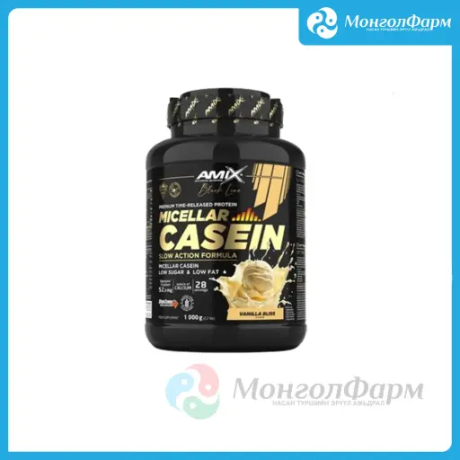 [160406] Black Line Micellar Casein 1000г ванил - Amix advanced nutrition /Large life limited/