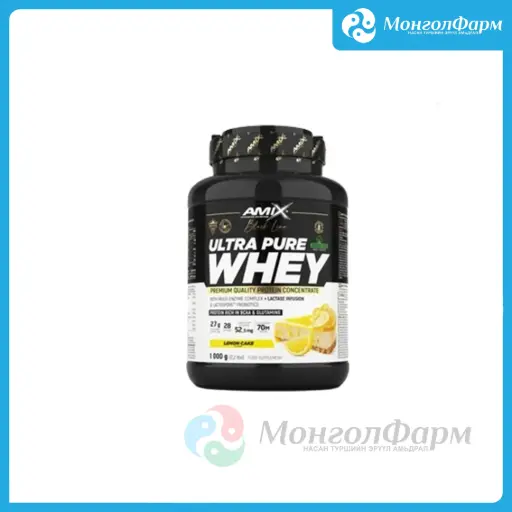 [160423] Black Line Ultra Pure Whey protein 1000г нимбэг кэйк - Amix advanced nutrition /Large life limited/