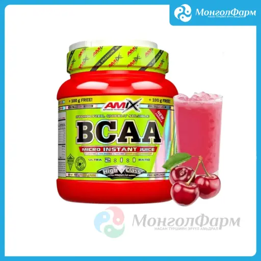 [160442] BCAA High Class Micro-Instant Juice 400г+100г хар интоор - Amix advanced nutrition /Large life limited/